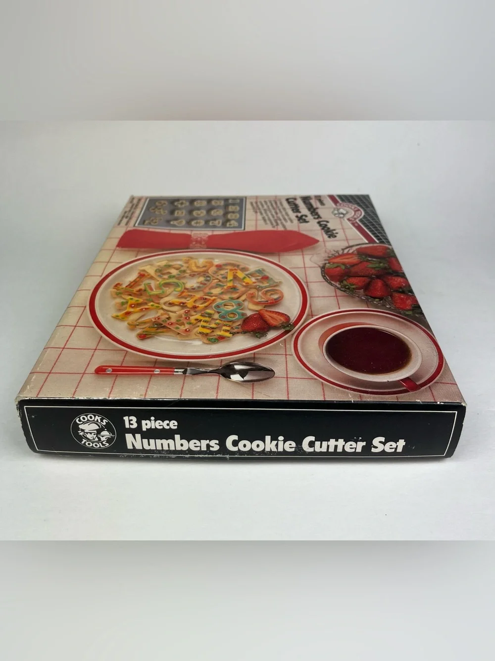 Vintage 80s Cooks Tools 13 Piece Large Numbers Cookie Cutter Set Sealed In Box